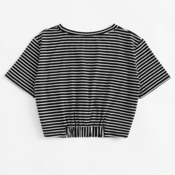 ‼️1 S Left‼️Striped Twist Front Crop 🤩 - Picture 3 of 5